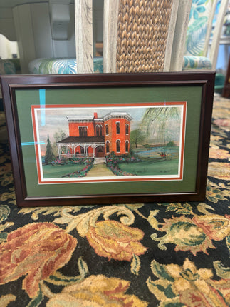 P. Buckley Moss Red House Print 42/250