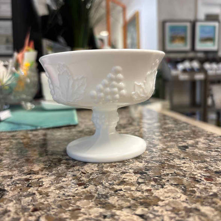 Milk Glass Footed Bowls (Set of 6)