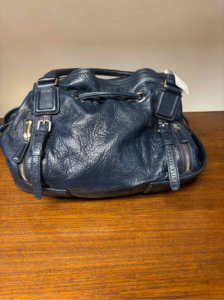 Cole Haan Navy Pebbled Leather Hobo Bag