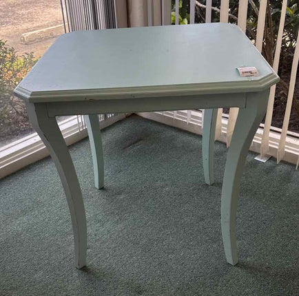 Blue Painted Square Table