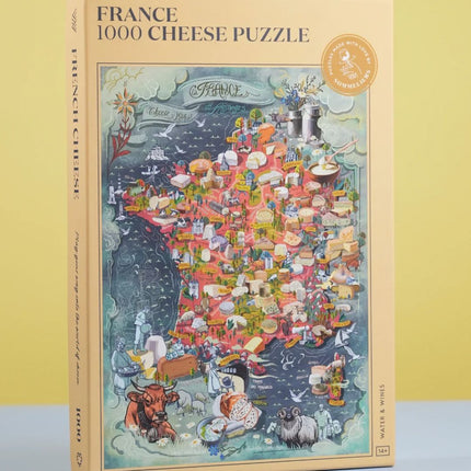French Cheese Map Puzzle
