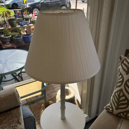 White Floor Lamp Table