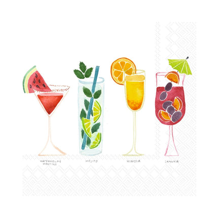 Summer Cocktails Napkins