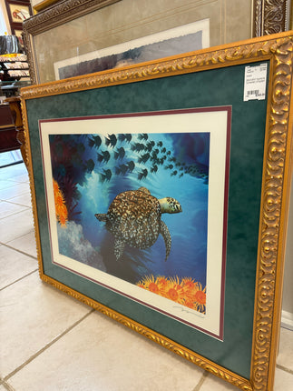 Sea life lithograph