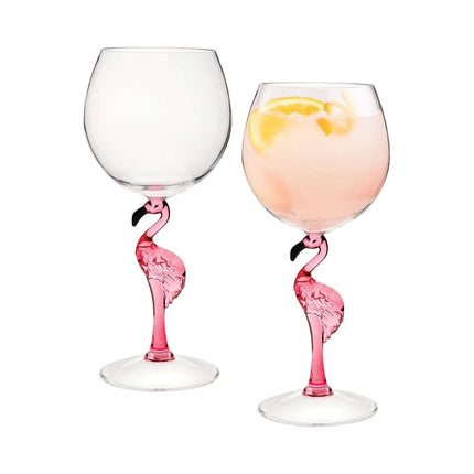 Flamingo Wine Glasses