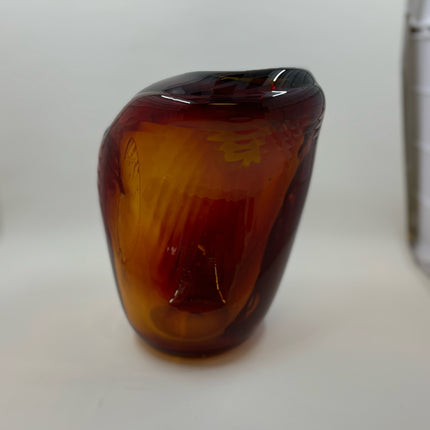 Hand Blown Glass Vase