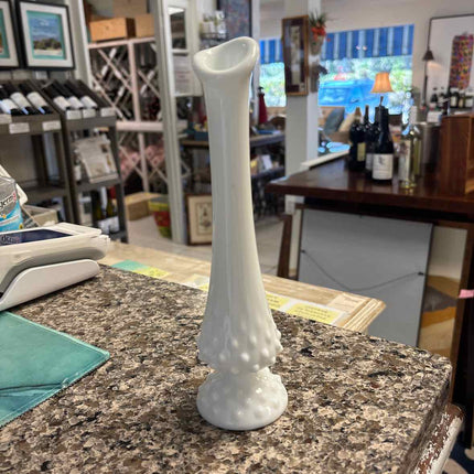 Fenton Vase Milk Glass
