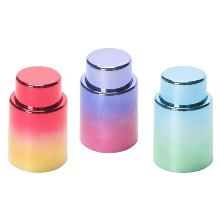 Metallic Ombre Cork Pops Vacuum Wine Stoppers