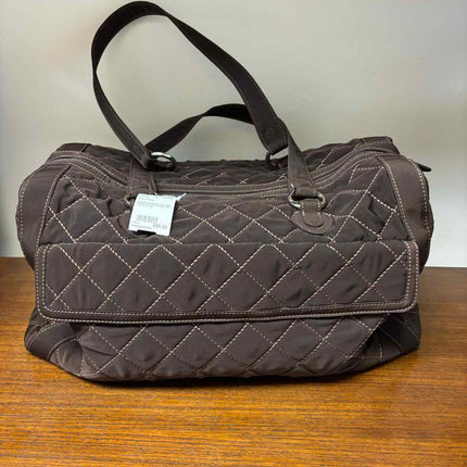 Vera Bradley Brown Microfiber Duffel Bag
