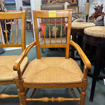 6 Pine dining chairs