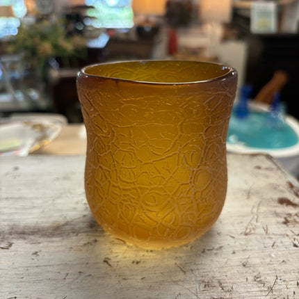 Handblown Yellow Cup