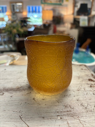 Handblown Yellow Cup