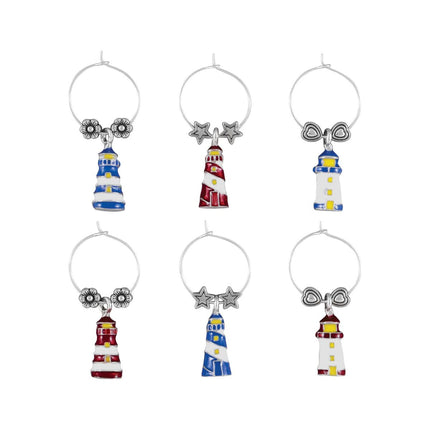 Lighthouse Wine Charms