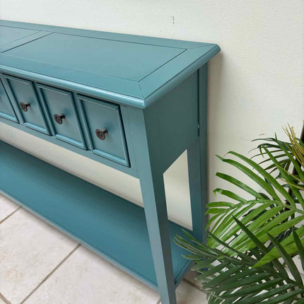 Teal Console Table