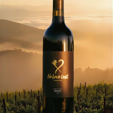 No Love Lost Merlot bottle