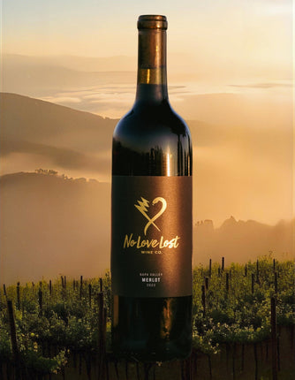 No Love Lost Merlot bottle
