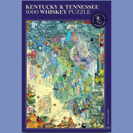 Kentucky & Tennessee Whiskey Water & Wines Puzzle
