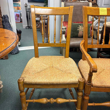 6 Pine dining chairs