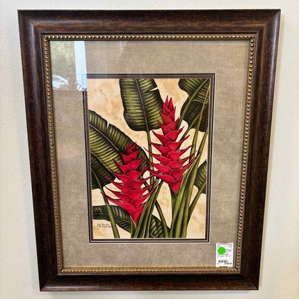 Dianne Krumel Heliconia Signed Lithograph