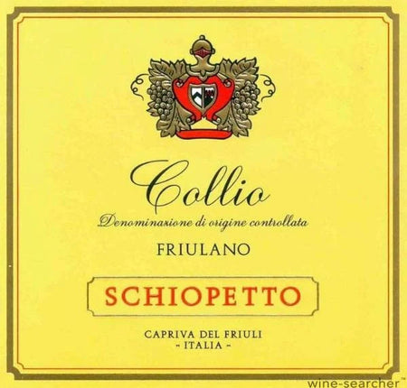 Schiopetto Pinot Bianco Collio bottle