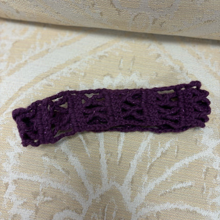 Purple Crochet Headband