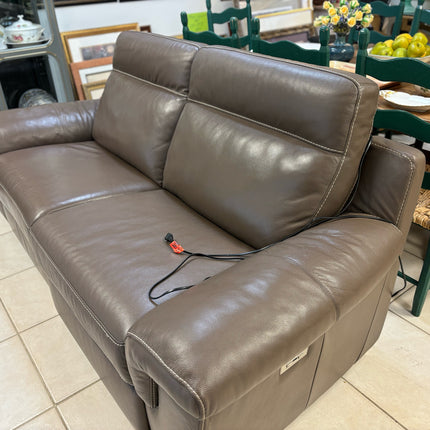 Dual Reclining Leather Sofa