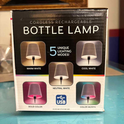 Cordless Rechargeable Bottle Lamp