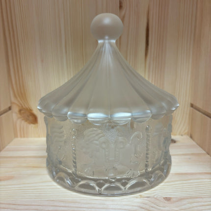 Glass Carosel Jar