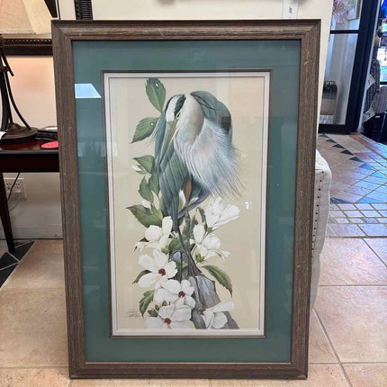Blue Heron Art Lamay Lithograph
