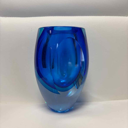 Azure Murano Style 6" Badash Vase
