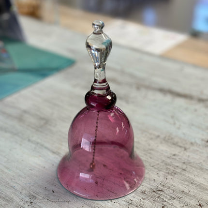 Cranberry Glass Bell