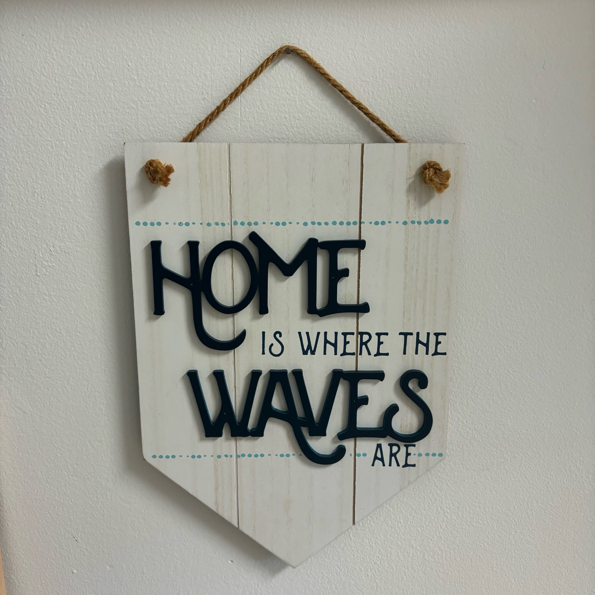 Insert Sign Wave Waves Wooden Sign – Grape Living