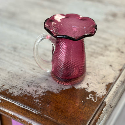 Pilgrim Cranberry Glass Vase