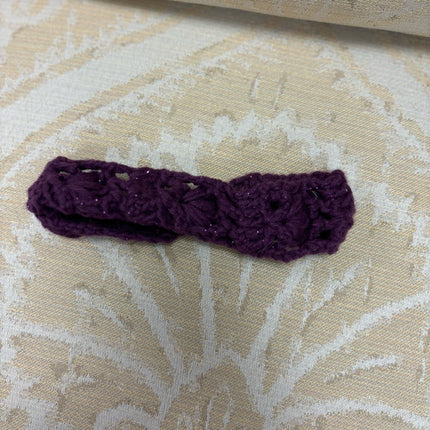 Purple Crochet Headband