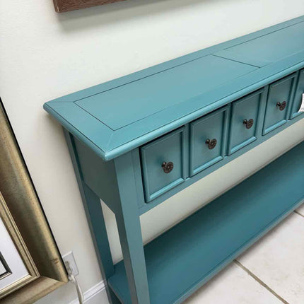 Teal Console Table