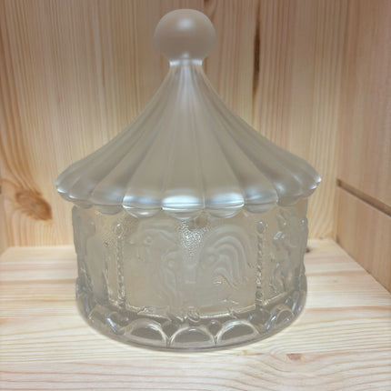 Glass Carosel Jar