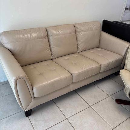 White Leather Sofa