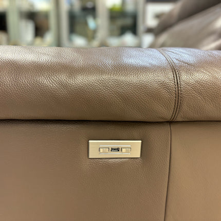 Dual Reclining Leather Sofa