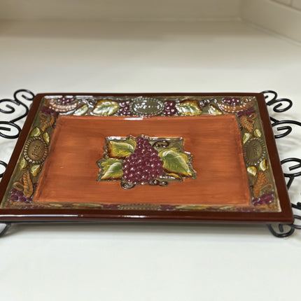 Wine themed serving tray