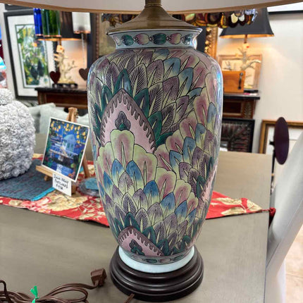 Light Green Painted Ceramic Lamps