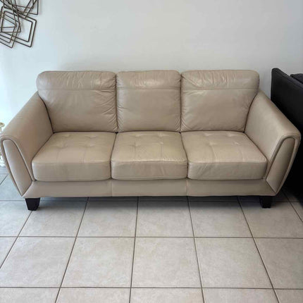 White Leather Sofa