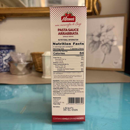 Mama Single-Serve Pasta Sauce: Arrabbiata