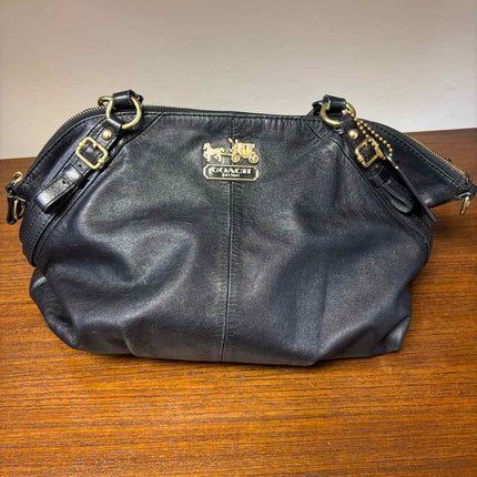 Coach Madison Sophia Satchel (15960) Black Leather Handbag