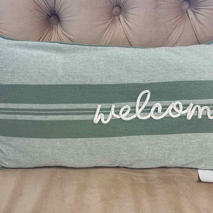 "Welcome" Accent Pillow