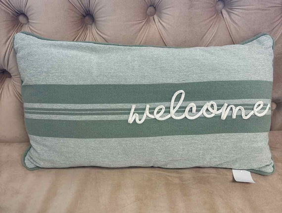 "Welcome" Accent Pillow