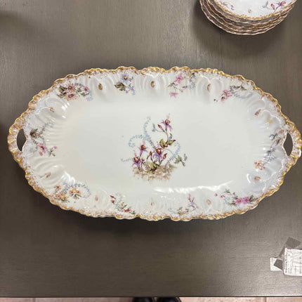 Limoges Berry Dessert Set