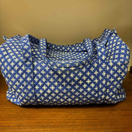 Vera Bradley Large Quilted Blue Print Travel  Duffel Bag- Mini Concerto