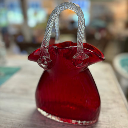 Red Purse Vase