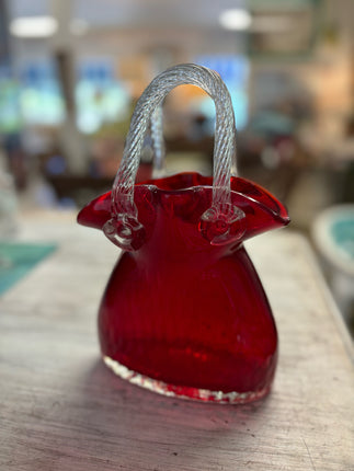Red Purse Vase