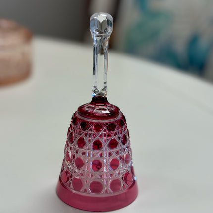 Cranberry Glass Bell